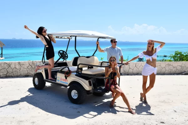 catamarans cancun golf cart